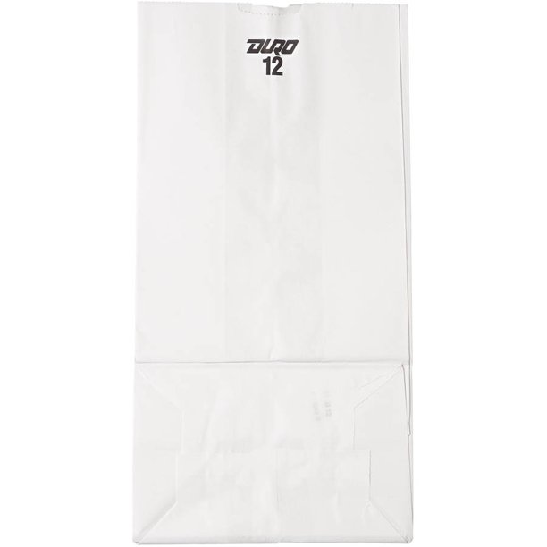 BAG PAP GROCERY 12 WHITE 500CS  #51032
