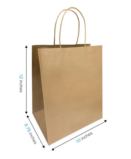 GROCERY BAG ROPE BISTRO 250CS 1200120 10.04 x 6.69 x 12.00