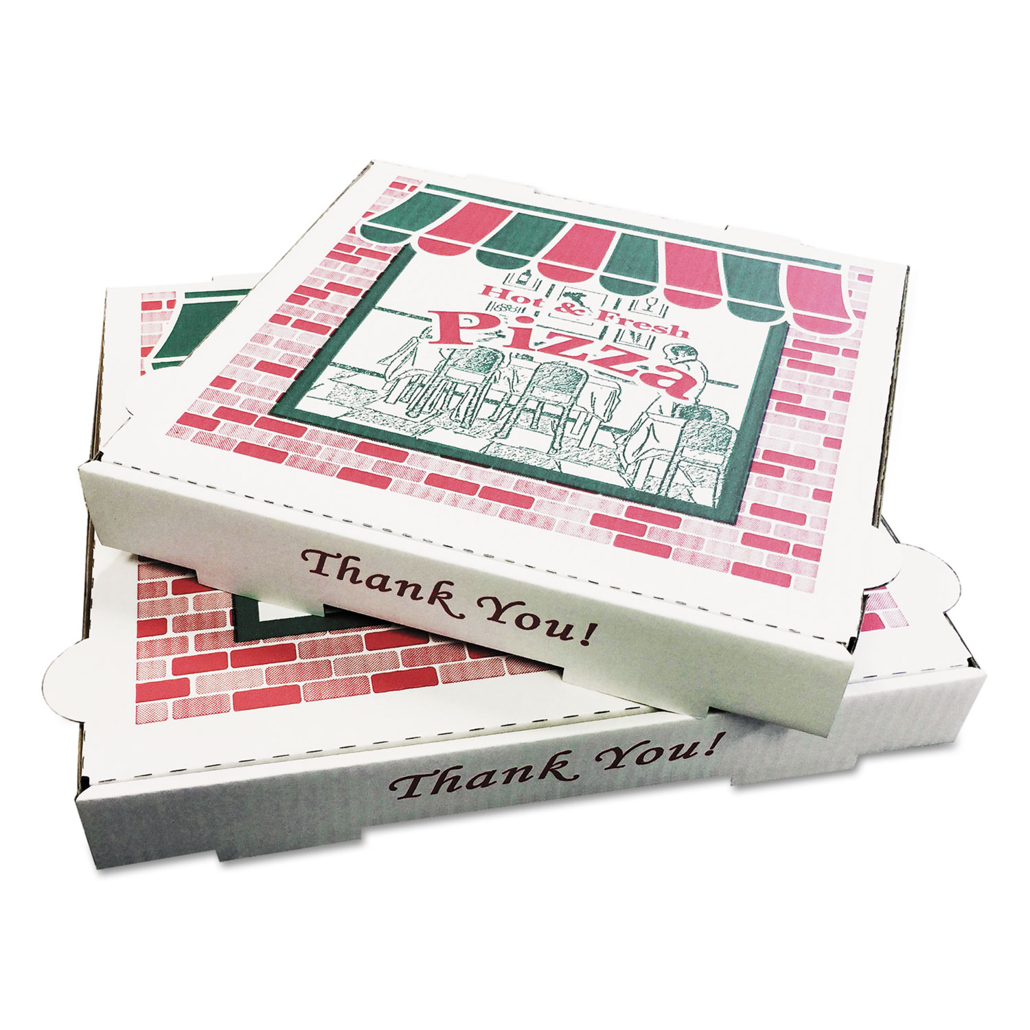 PIZZA BOX 8" FRESH 1 5/8" DP  50C