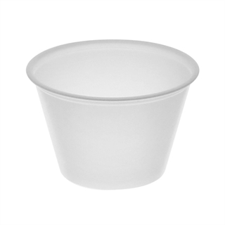 CUP PLS PORTION 0.75z CLEAR  2.5M TY-P075