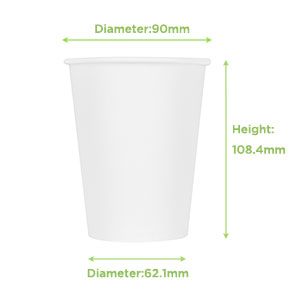 CUP PAP HOT PLA 12z WHITE 1M  KE-512W