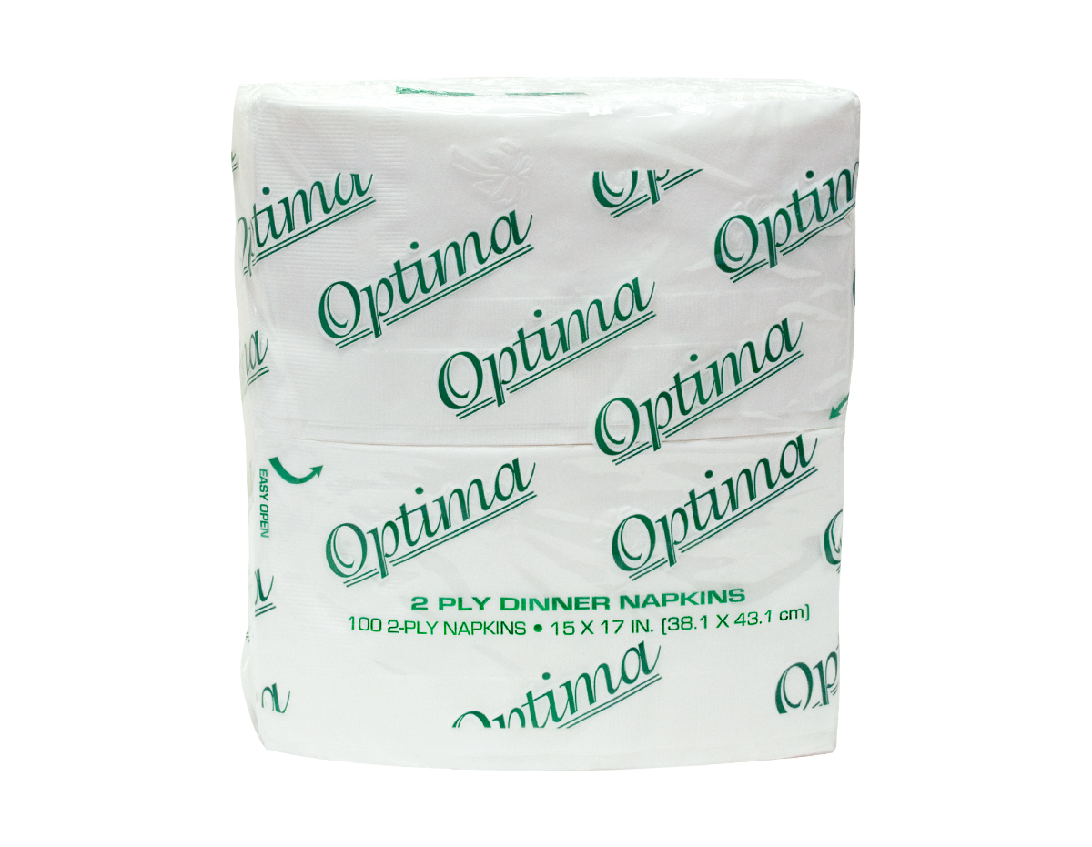 NAPKIN DINNER 15X17 2PL WH 3M   OPTIMA 80172