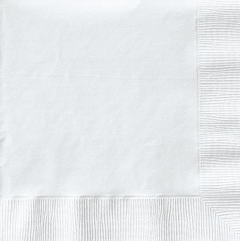 NAPKIN BEV 9X9-1PLY WHITE 4M  NG1058