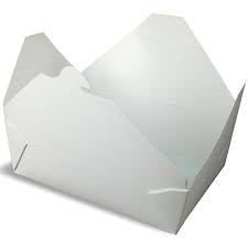 TAKE OUT BOX #1 WHITE 450CS  FP-1-W