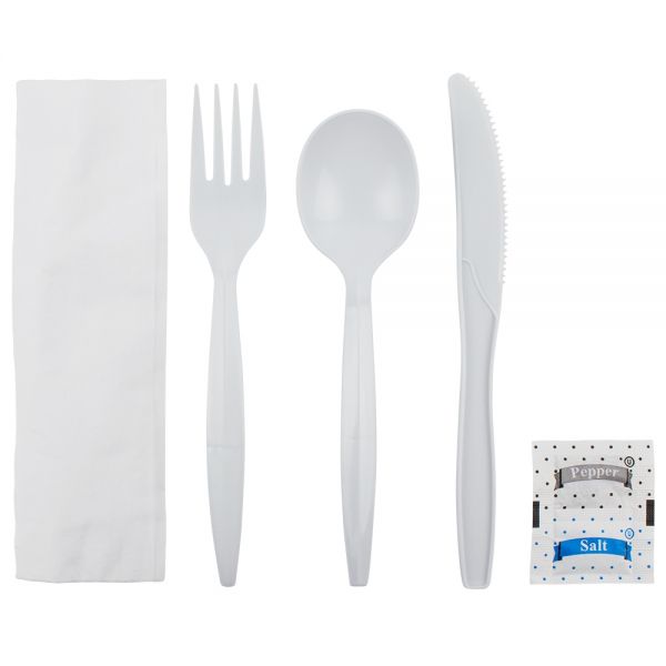 CUTLERY PLS KIT 6PC MED WHITE  250CS U2202W