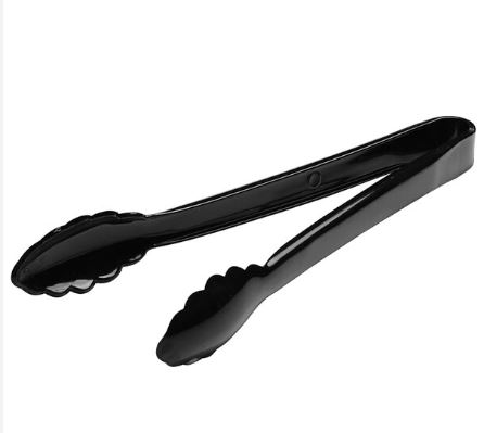 CUTLERY CATER TONGS 9&quot;BLK 24CS 3311-BK