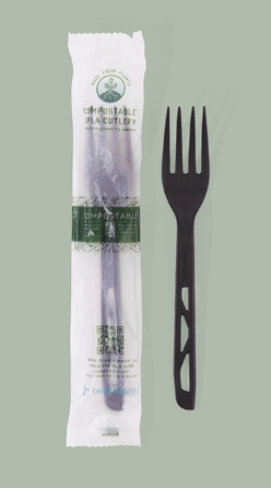 FORK CPLA MED BLK WRP 1M INV