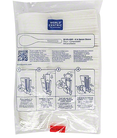 SPOON TPLA MED DISPENSER 6" 1M