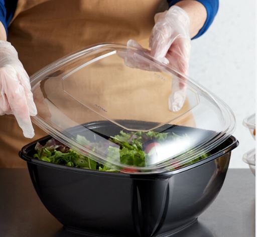 LID PLS 160z BOWL DM SQR 50CS  15816L-L 