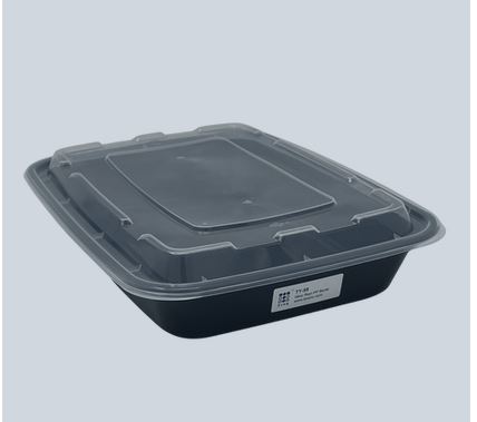 CONT PLS 58Z PP RECT BLK 150CS  TY-58 / RC58 