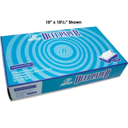 WAX PAPER 10X10 3/4 6M 2110