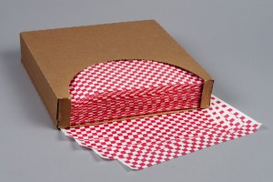 WAX PAPER 12X12 5/1M RED 7B12