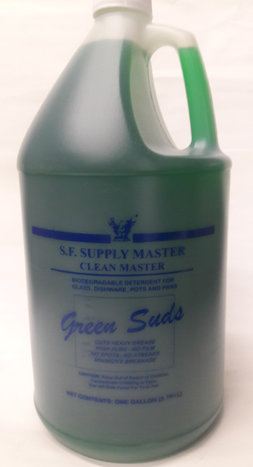 DETERGENT DISH GREEN SUDS 4/1G