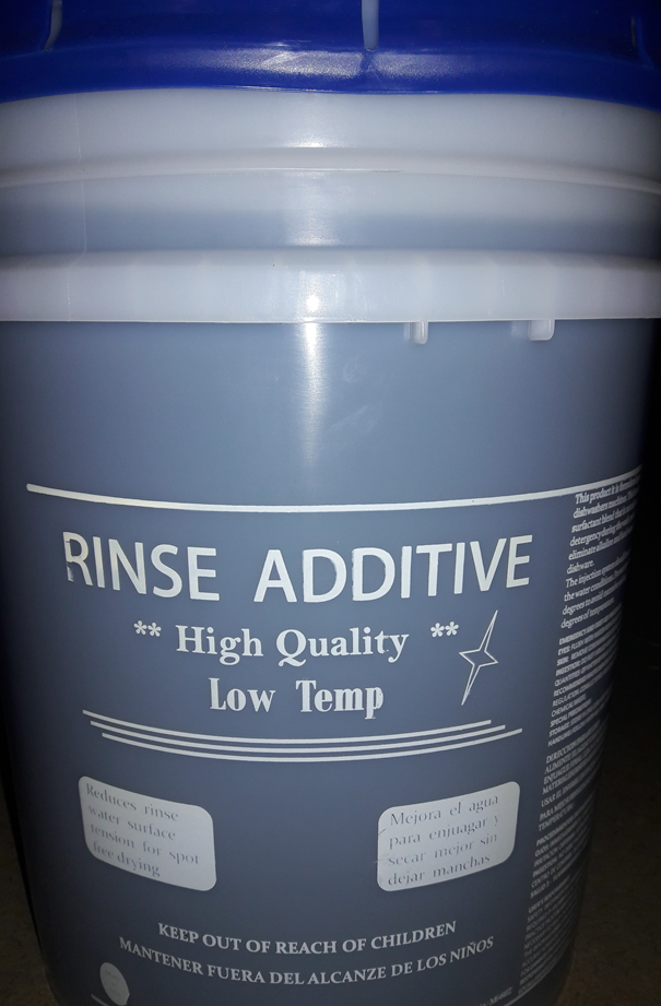 RINSE ADD LOW 120 BLUE 5 GAL.