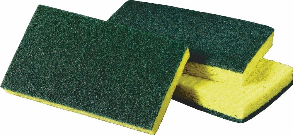 SCRUB COMBO YELLOW/GREEN 20CS