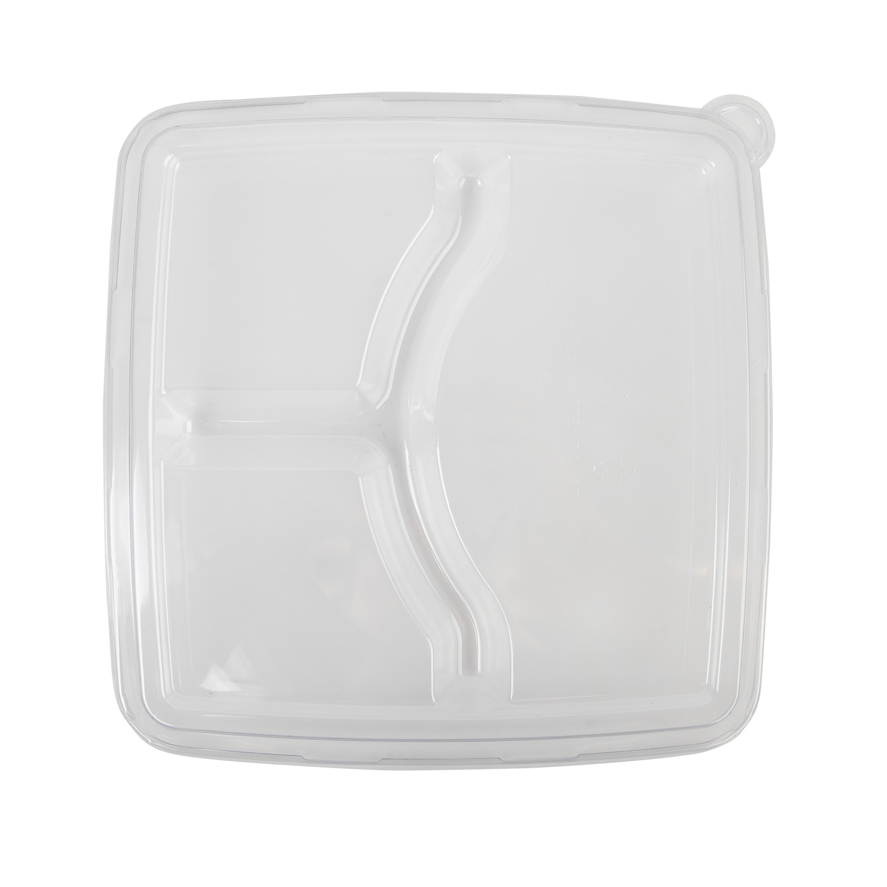 LID PLS 9&quot; SQUARE 3COMP 200cs  42STFL9S3