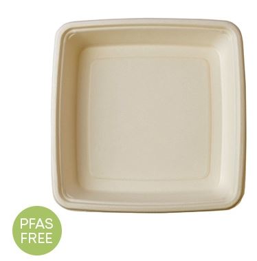 TRAY FIBER 50z 9&quot; SQUARE 200cs  43ST9 