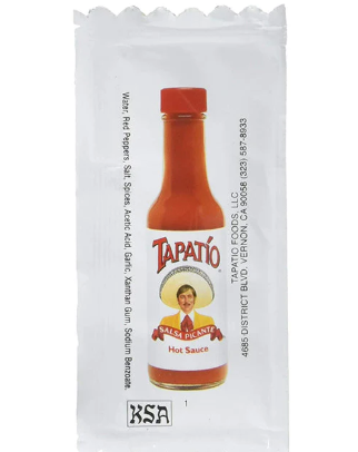 TAPATIO SAUCE 7GRAMS PKT 500CS 