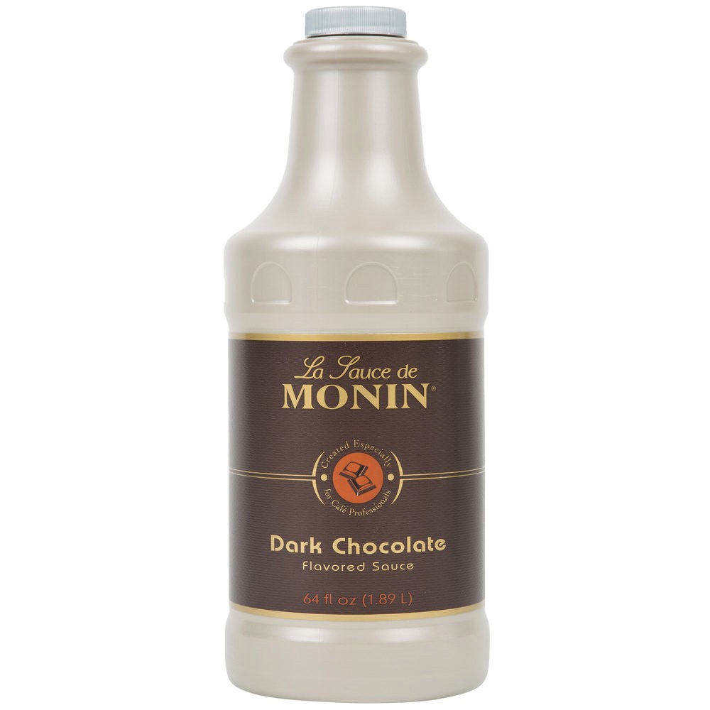 MONIN DARK CHOCO SAUCE 4/64z 