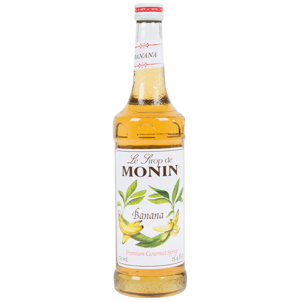 MONIN BANANA FLAV 12/750 ML