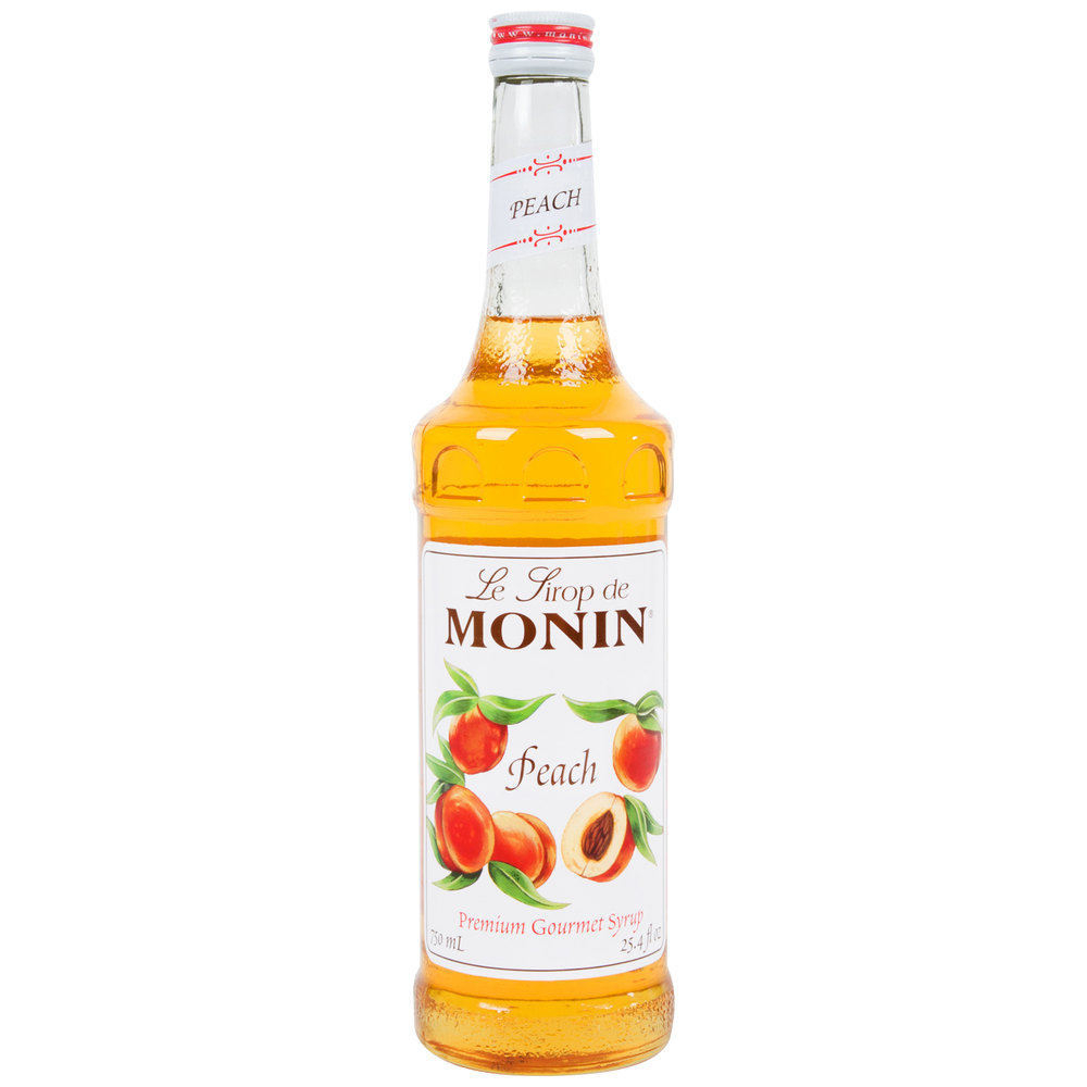 MONIN PEACH FLAV 12/750 ML