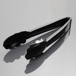 CUTLERY TONGS 9&quot; BLK 24CS EMI-209B