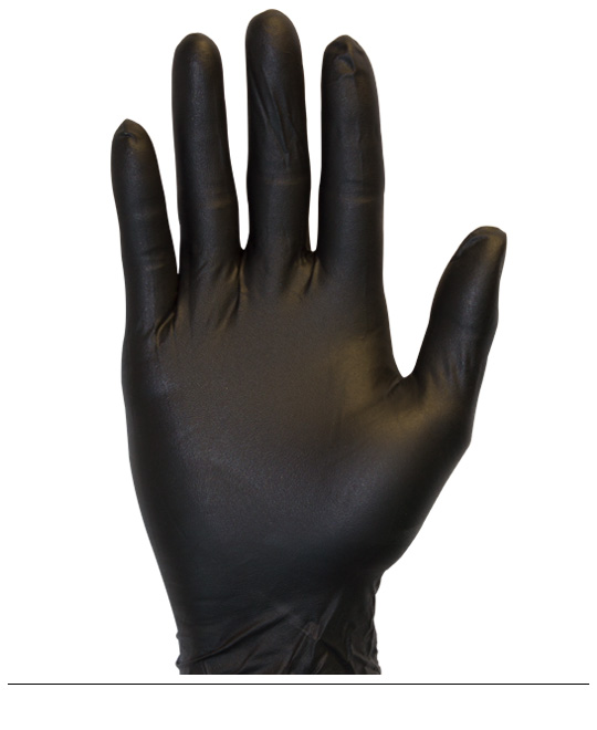 GLOVES NITRILE XL BK PF 10/100 GNPR-XL-BK