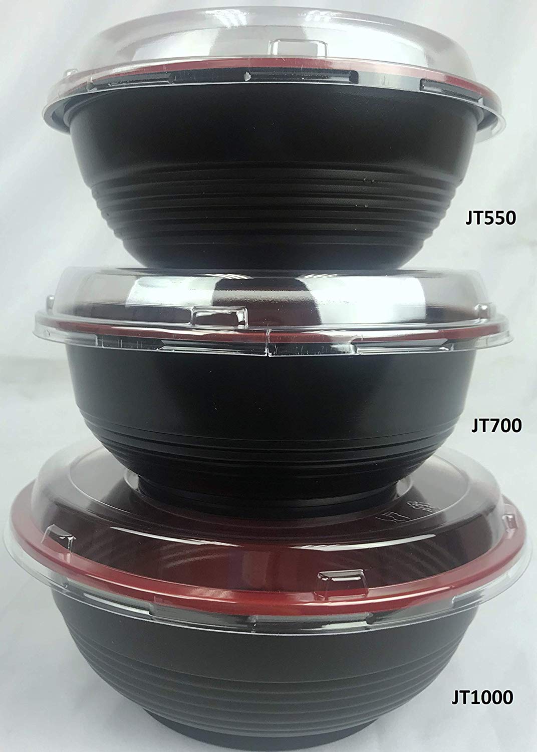 BOWL PLS 32Z 100C BLK/RED