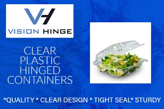 Vision Hinge - Clear Plastic Hinged Containers